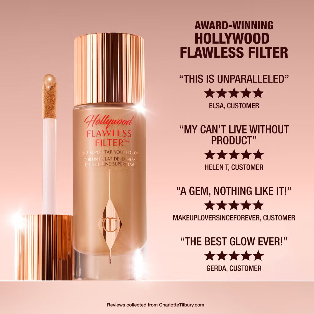 Charlotte Tilbury Hollywood Flawless Filter Liquid Glow Foundation Pakistan - Beauty Icon -
