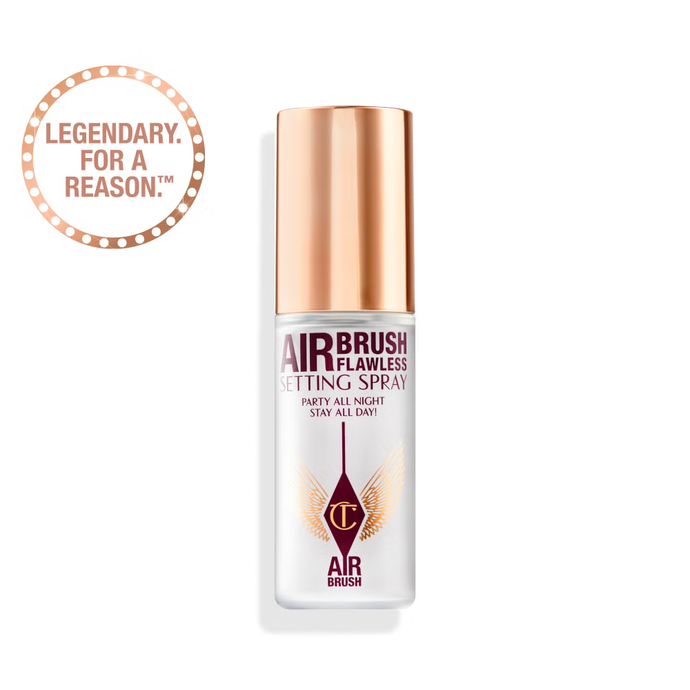 Charlotte Tilbury Airbrush Flawless Setting Spray bottle — long lasting makeup setting mist