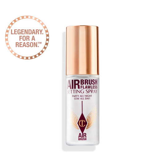 Charlotte Tilbury Airbrush Flawless Setting Spray bottle — long lasting makeup setting mist
