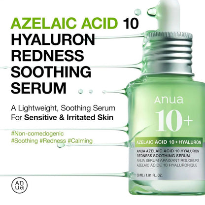 Anua Azelaic Acid 10 Hyaluron Redness Soothing Serum - Beauty Icon -