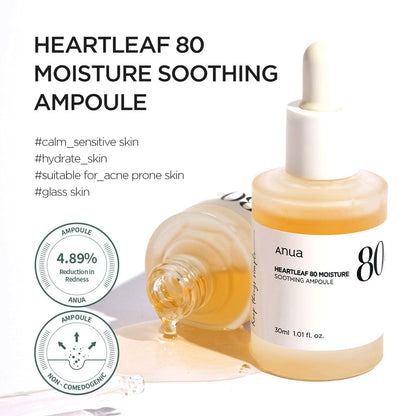 Anua heartleaf 80 moisture soothing Ampoule - Beauty Icon -