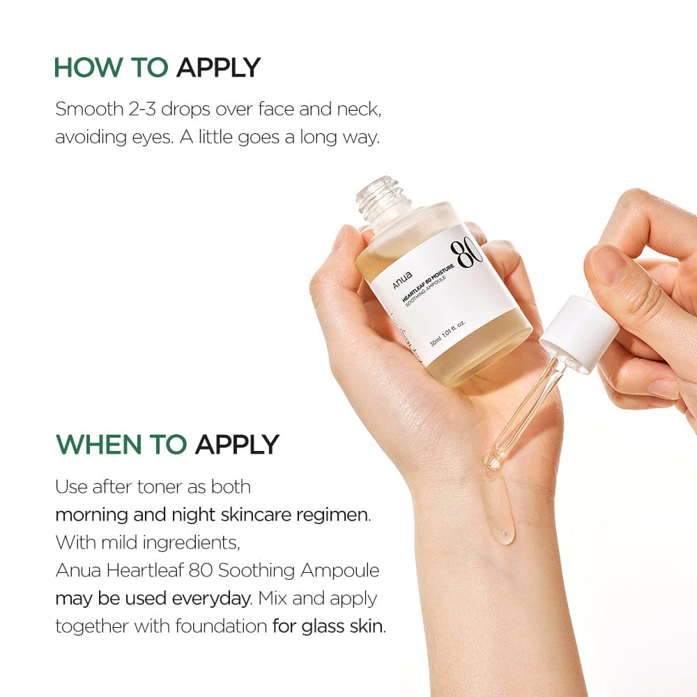 Anua heartleaf 80 moisture soothing Ampoule - Beauty Icon -