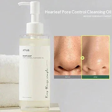 ANUA HEARTLEAF PORE CONTROL CLEANSING OIL 200ML - Beauty Icon -Pakistan