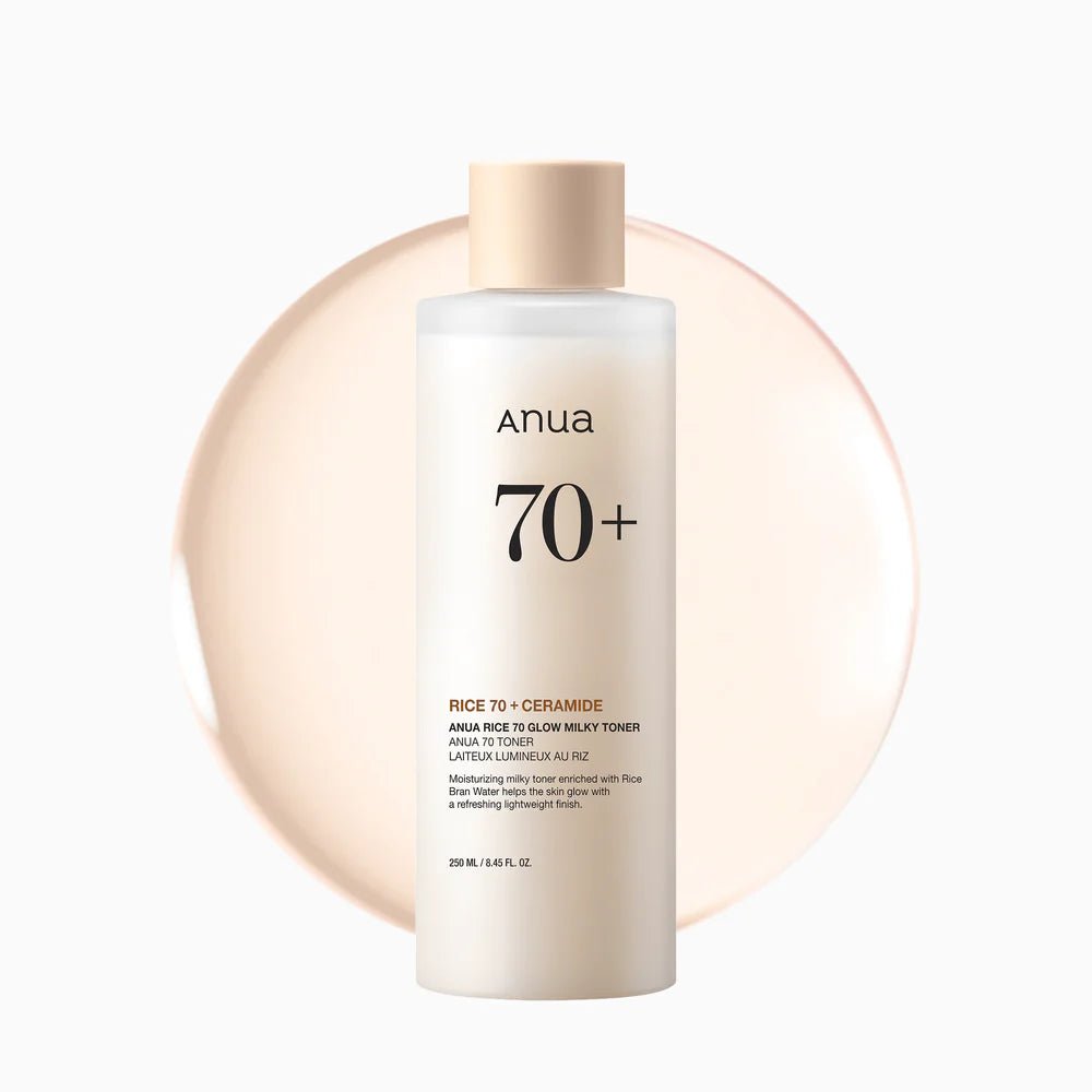 Anua Rice 70 + Ceramide Glow Milky Toner 250ml - Beauty Icon - 
