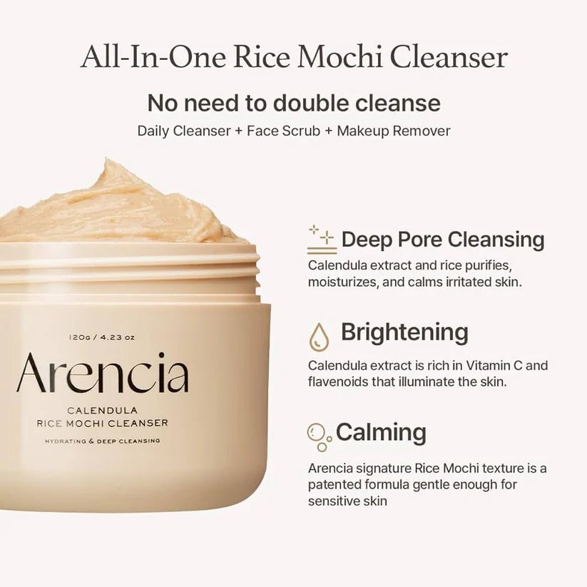 Arencia Fresh Calendula Mochi Cleanser 120g - Beauty Icon - 