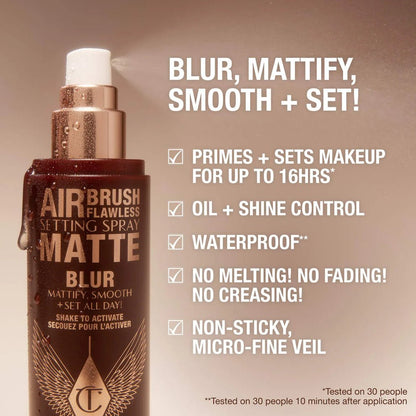 Charlotte Tilbury Airbrush Flawless Matte Blurring & Waterproof Setting Spray - Beauty Icon -