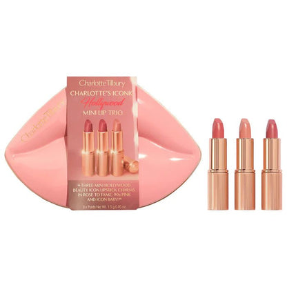Charlotte Tilbury Mini Iconic Hollywood Lipstick Trio Gift Set - Beauty Icon - 