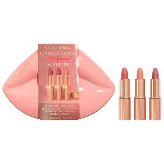 Charlotte Tilbury Mini Iconic Hollywood Lipstick Trio Gift Set - Beauty Icon - 