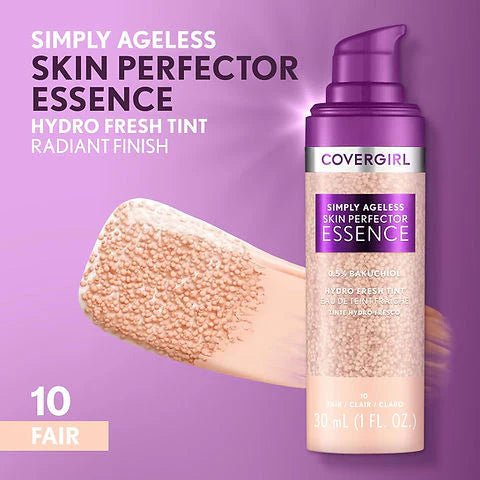 Covergirl Simply Ageless Skin Perfector Essence Foundation – Hydrating Anti - Aging Foundation (Original) - Beauty Icon