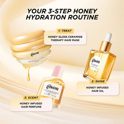 gisou honey Gloss Creamide Therapy Hair Mask 230Ml - Beauty Icon - 