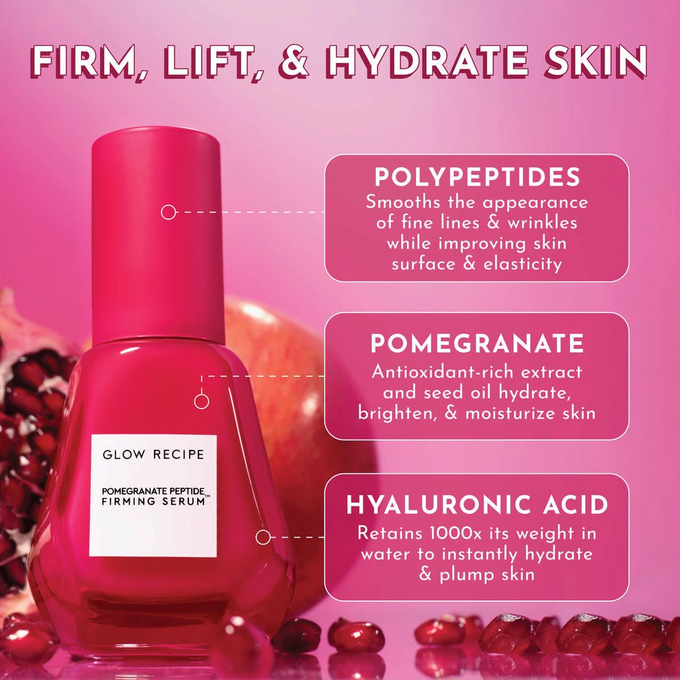 Glow Recipe Pomegranate Peptide Firming Serum 30 - Beauty Icon - 