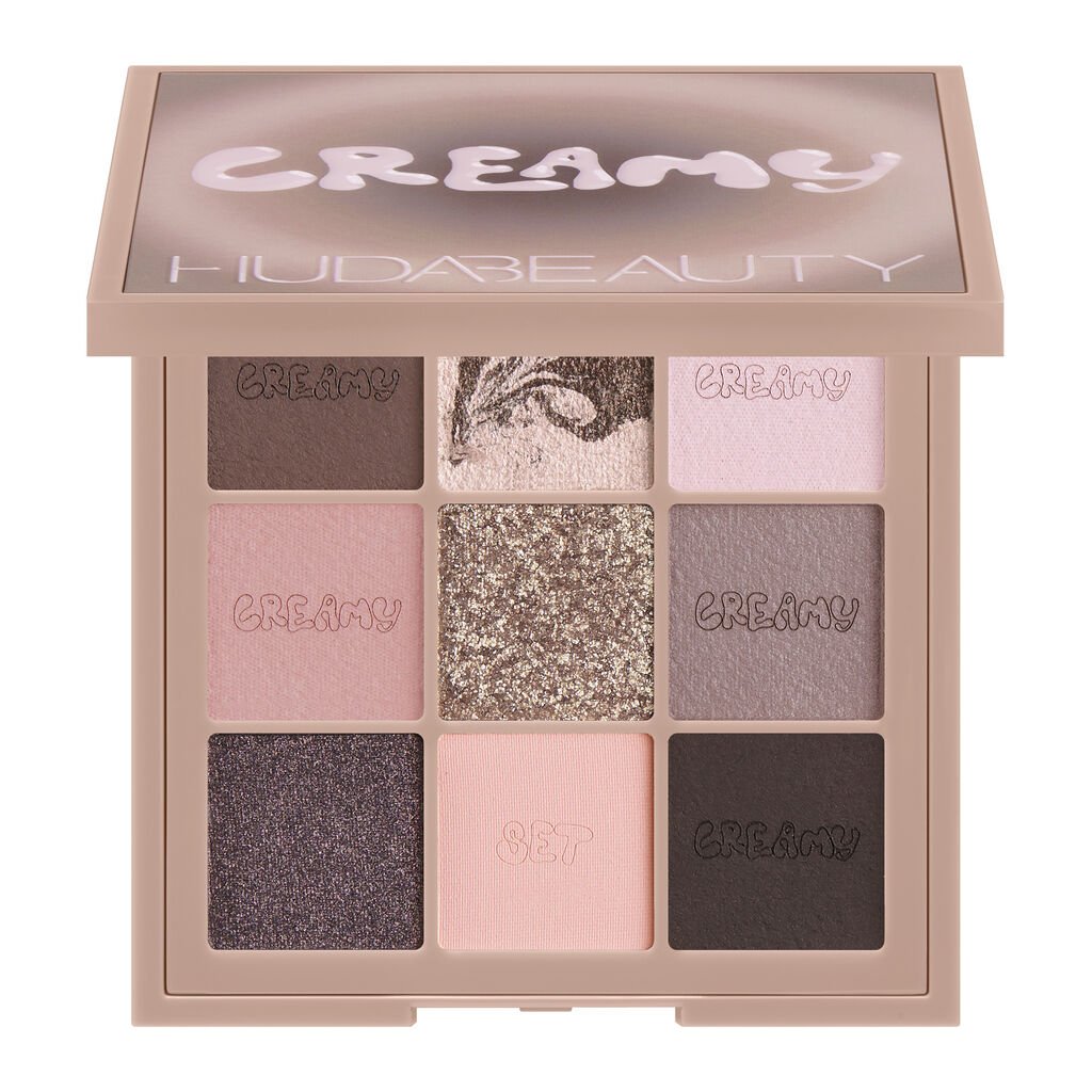 Huda Beauty Creamy Obsessions Eyeshadow Palette Greige - Beauty Icon - palette