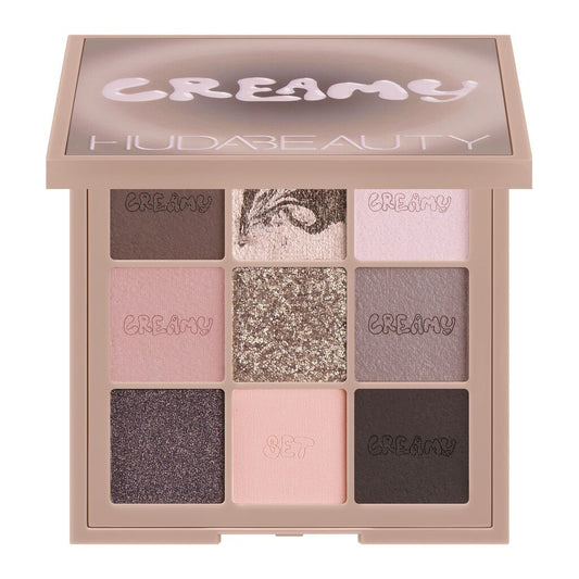 Huda Beauty Creamy Obsessions Eyeshadow Palette Greige - Beauty Icon - palette