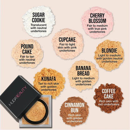 Huda Beauty Easy Bake Loose Baking & Setting Powder - Beauty Icon - LOOSE SETTING POWDER
