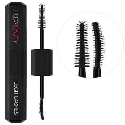 Huda Beauty Legit Lashes Dual - Ended Mascara – Volume, Curl & Length - Beauty Icon - 