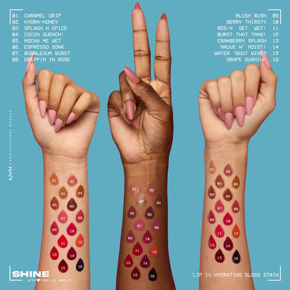 NYX Lip I.V. Hydrating Lip Gloss Stain Pakistan