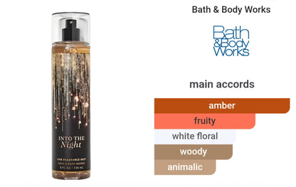 Into The Night Fragrance Body Mist by Bath and Body Works 236ml - Beauty Icon - 