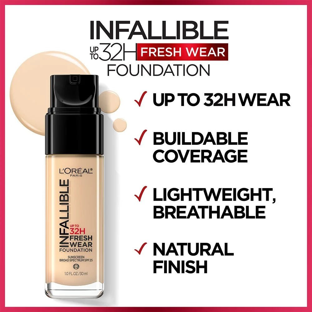 Loreal Infallible 32H Fresh Wear Foundation 30ml - Beauty Icon - 