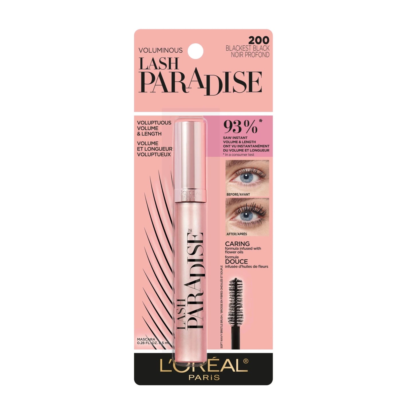 Loreal Lash Voluminous Paradise Washable Mascara - Beauty Icon - 