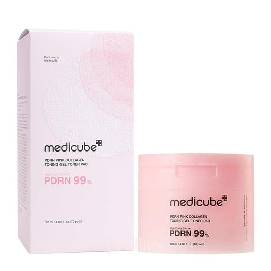 Medicube PDRN 99% Pink Collagen Toning Gel Toner Pad - Beauty Icon - 