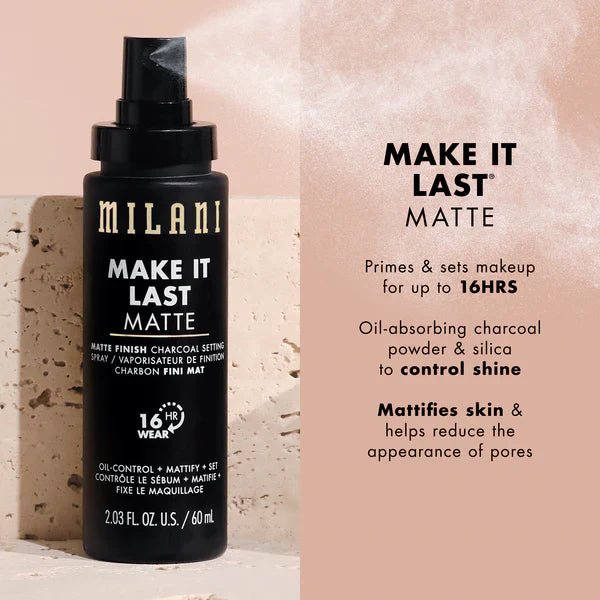 Milani Make It Last Matte Finish Setting Spray 60ml - Beauty Icon - 