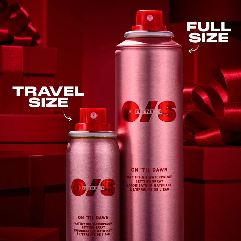 One Size Beauty On ‘Til Dawn Mattifying Waterproof Setting Spray Big & Bitty Duo - Beauty Icon - 