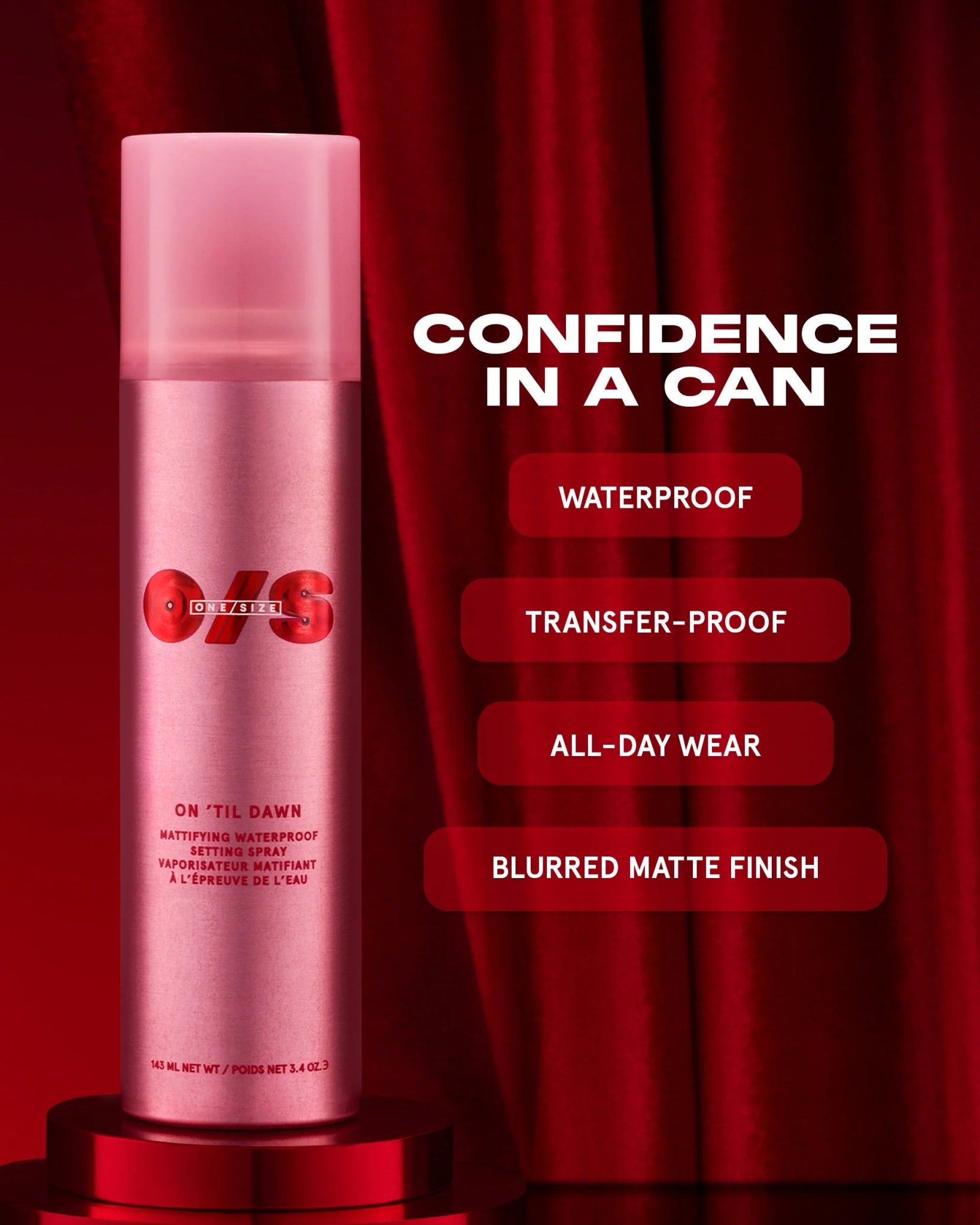 ONE SIZE ‘Til Dawn Mattifying Waterproof Setting Spray – Full - Sized (Pakistan) - Beauty Icon - 