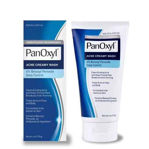 PanOxyl Acne Creamy Wash Benzoyl Peroxide 4% Daily Control (170g) - Beauty Icon - 