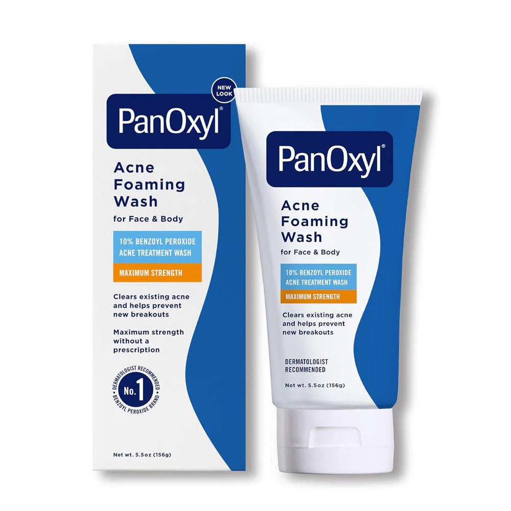 PanOxyl Acne Foaming Wash Benzoyl Peroxide 10% Maximum Strength (156g) - Beauty Icon - 