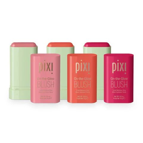 Pixi On The Glow Blush Stick creamy blush for radiant natural glow, available in Pakistan at BeautyIcon.pk