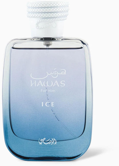 Rasasi Hawas Ice EDP Perfume for Men 100ml – Long - Lasting Fragrance - Beauty Icon - 