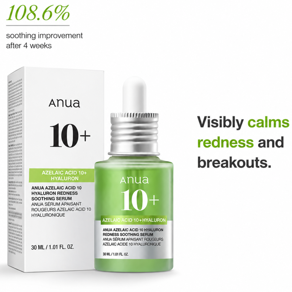 Anua Azelaic Acid 10 Hyaluron Redness Soothing Serum