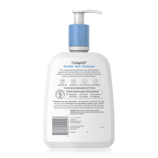 Cetaphil Gentle Skin Cleanser 473ml pump bottle