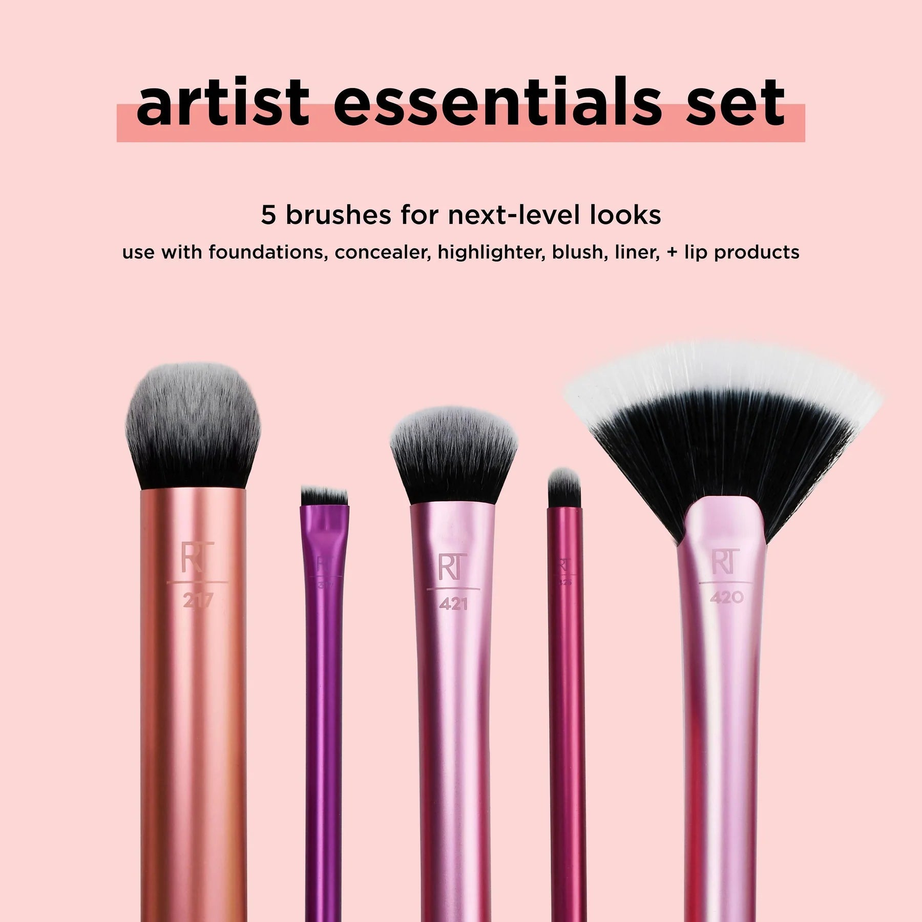 RT Artist Essentials Makeup Brush Set - Beauty Icon - 