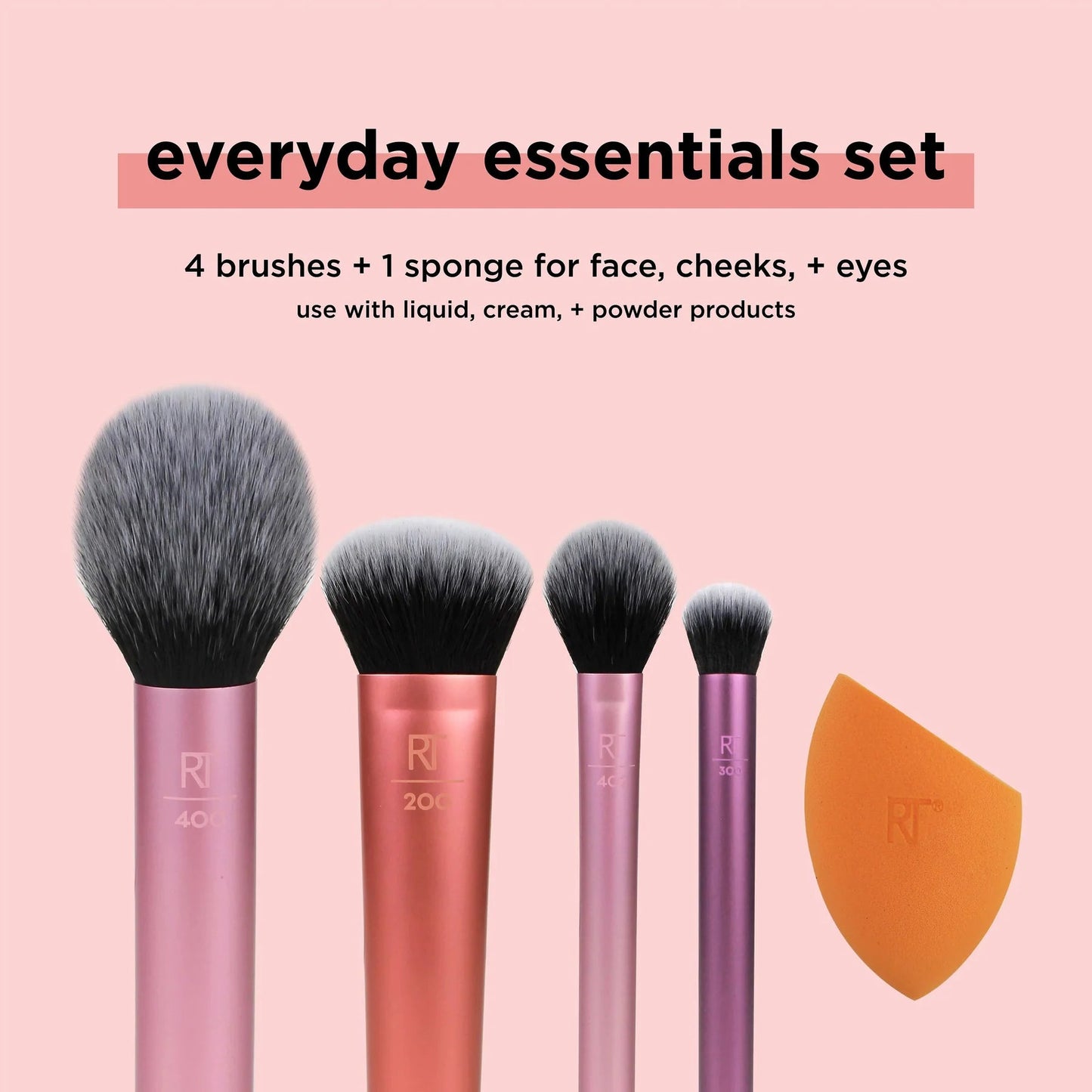 RT Everyday Essentials Makeup Brush Set - Beauty Icon - 
