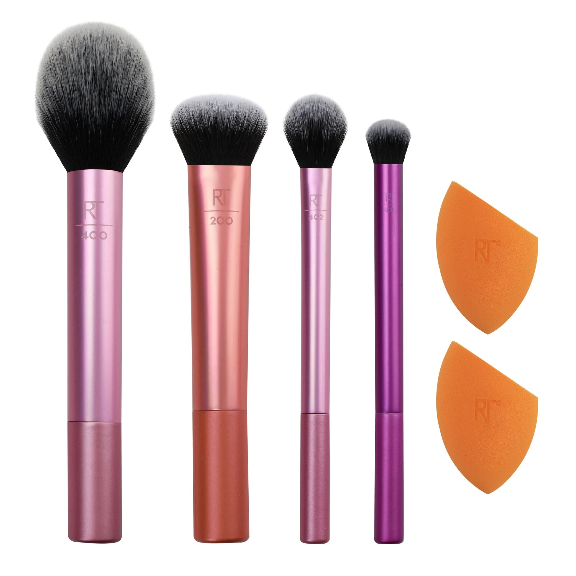 RT Everyday Essentials Makeup Brush Set with Sponge - Beauty Icon -