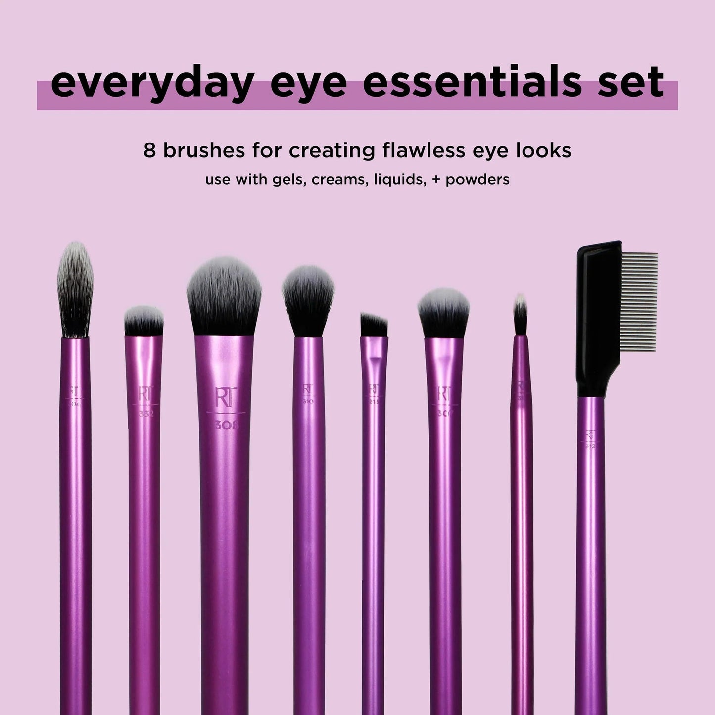 RT Everyday Eye Essentials Makeup Brush Set - Beauty Icon - 
