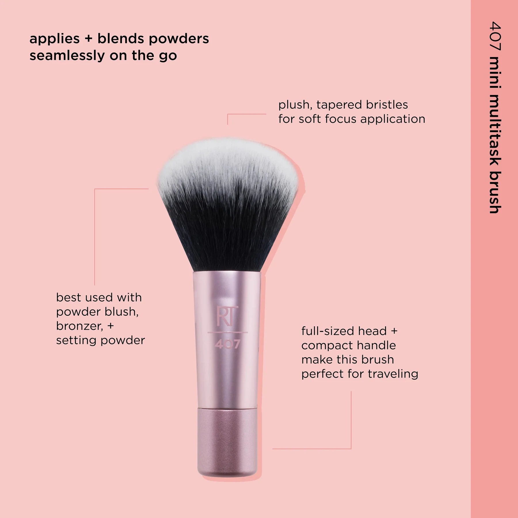 RT Mini Multitask Makeup Brush - Beauty Icon - 