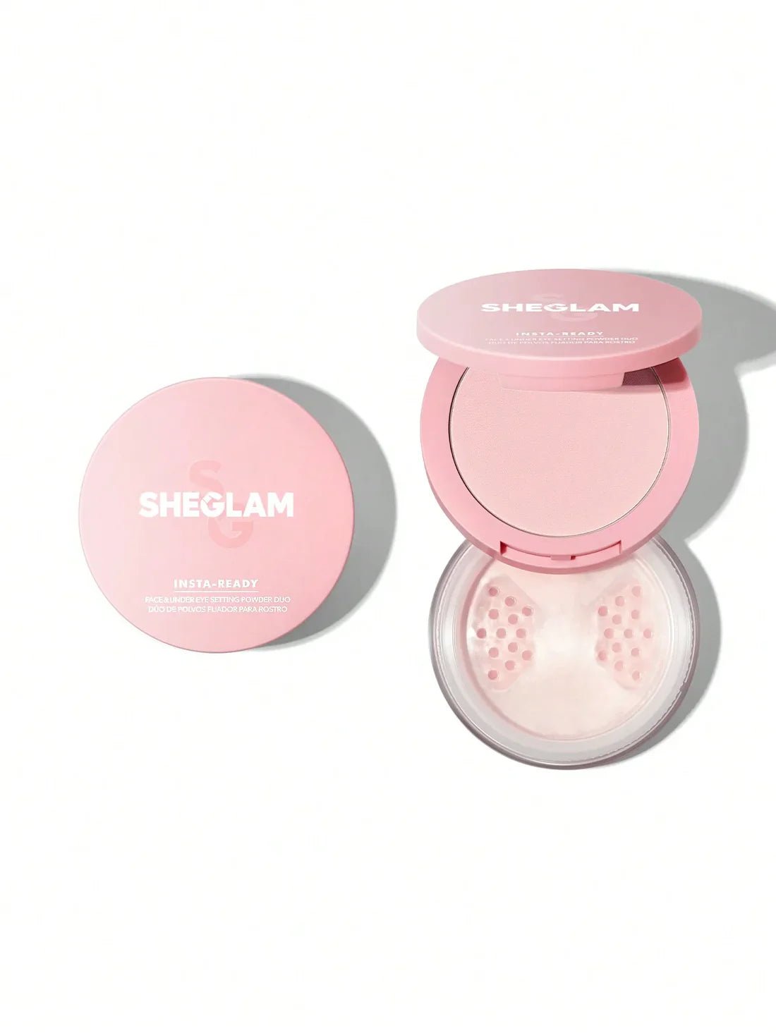 SHEGLAM INSTA - READY FACE & UNDER EYE SETTING POWDER DUO - BUBBLEGUM - Beauty Icon - 
