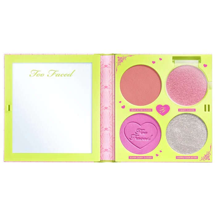 Too Faced Fairytale Crush Blush & Highlighter Palette Makeup Set - Beauty Icon - 