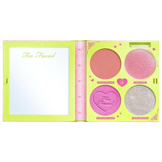 Too Faced Fairytale Crush Blush & Highlighter Palette Makeup Set - Beauty Icon - 