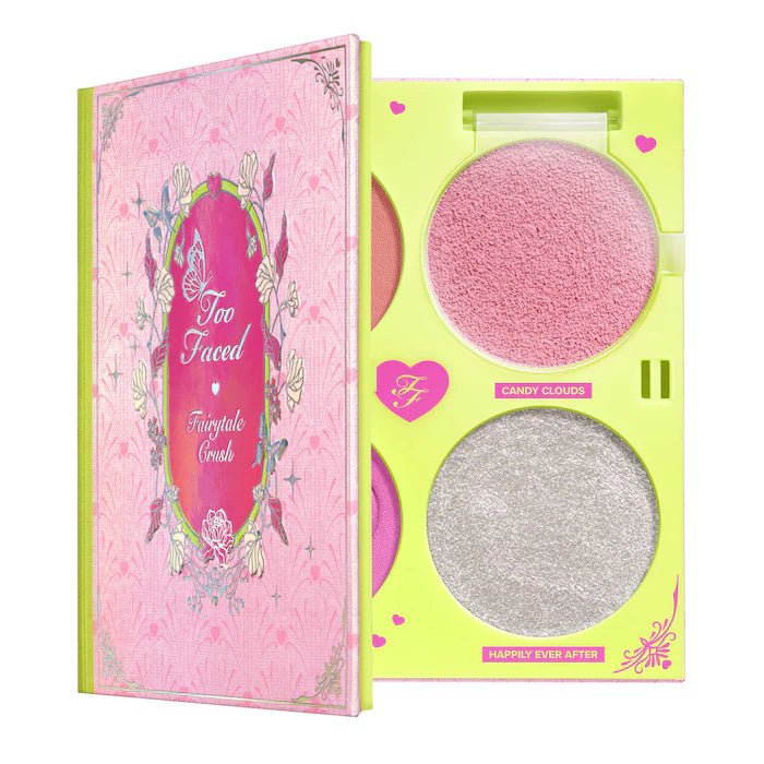 Too Faced Fairytale Crush Blush & Highlighter Palette Makeup Set - Beauty Icon - 