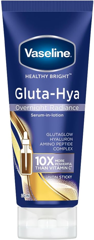 Vaseline Gluta - Hya Flawless Glow Serum - In - Lotion 200ml Pakistan - Beauty Icon - 